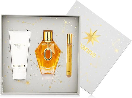SET PARA DAMA MILLION GOLD EDP 90 ML + CREMA CORPORAL 100 ML + PERFUMERO 10ML