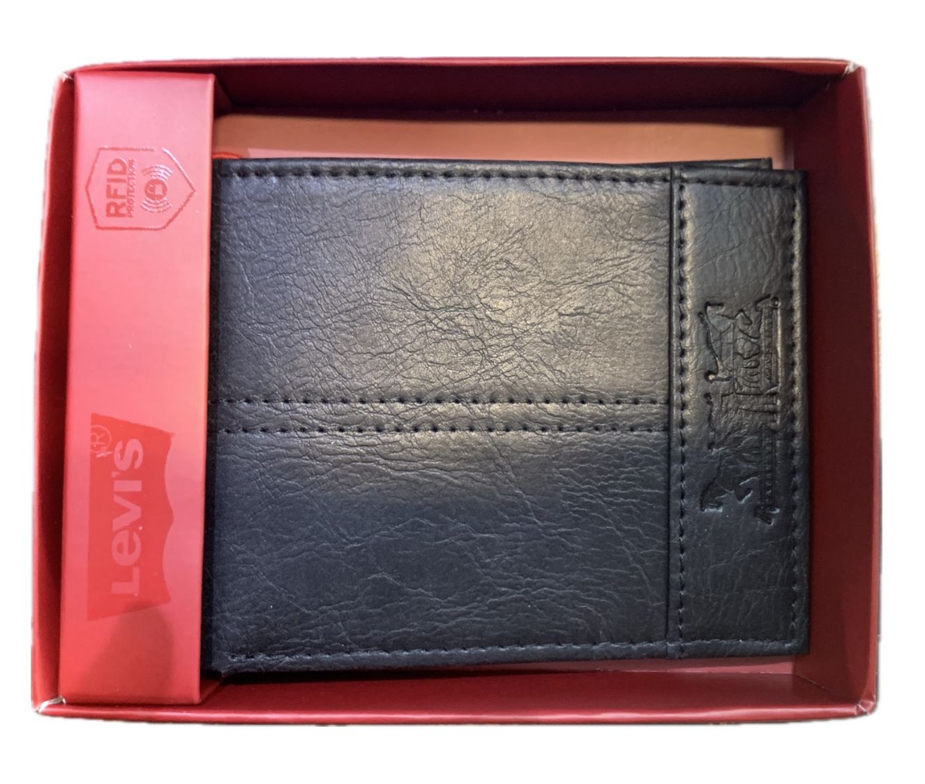 Billetera Cuero Billeteras Hombre Levis Levis Bifold Carteras